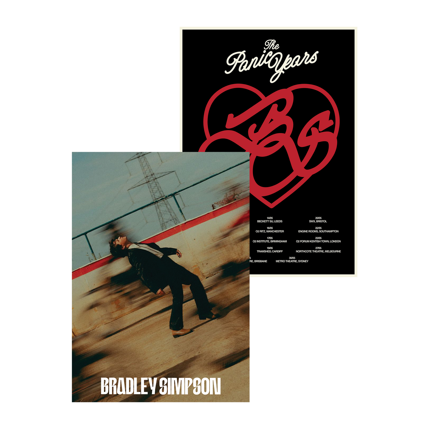 The Panic Years | Double Sided 2025 Tour Poster