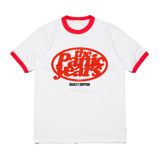 The Panic Years | White Ringer T-Shirt