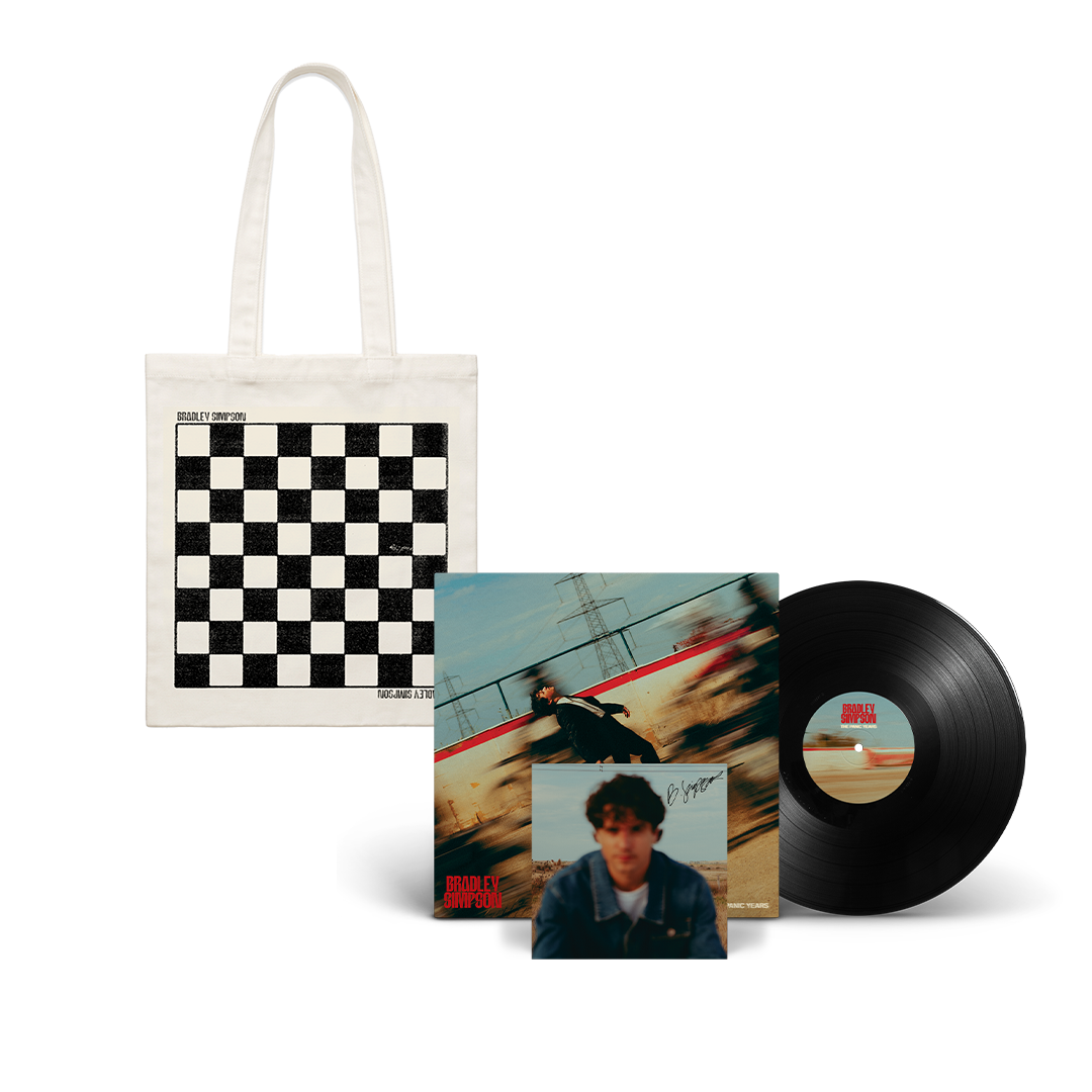 The Panic Years | Natural Checkerboard Tote Bag + Choice of LP Format