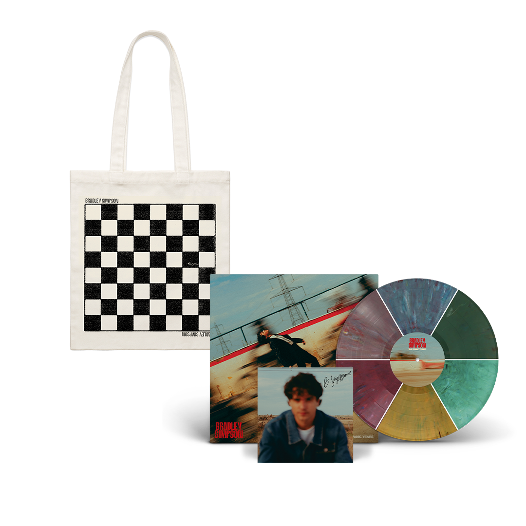 The Panic Years | Natural Checkerboard Tote Bag + Choice of LP Format